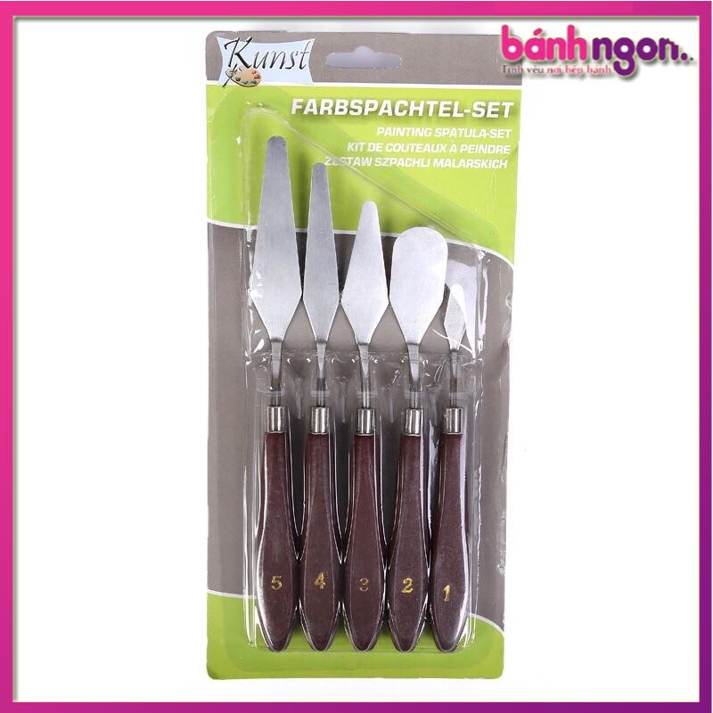 Bộ 5 dao chà láng trang trí mini