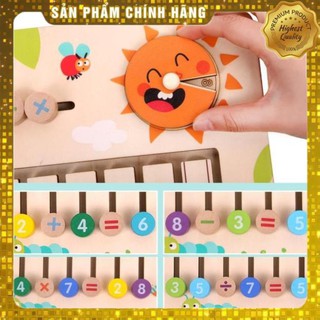 [Hàng Loại 1] Đồ chơi trẻ em - Bảng học toán gỗ các phép tính cộng trừ nhân chia - Bảng cửu chương