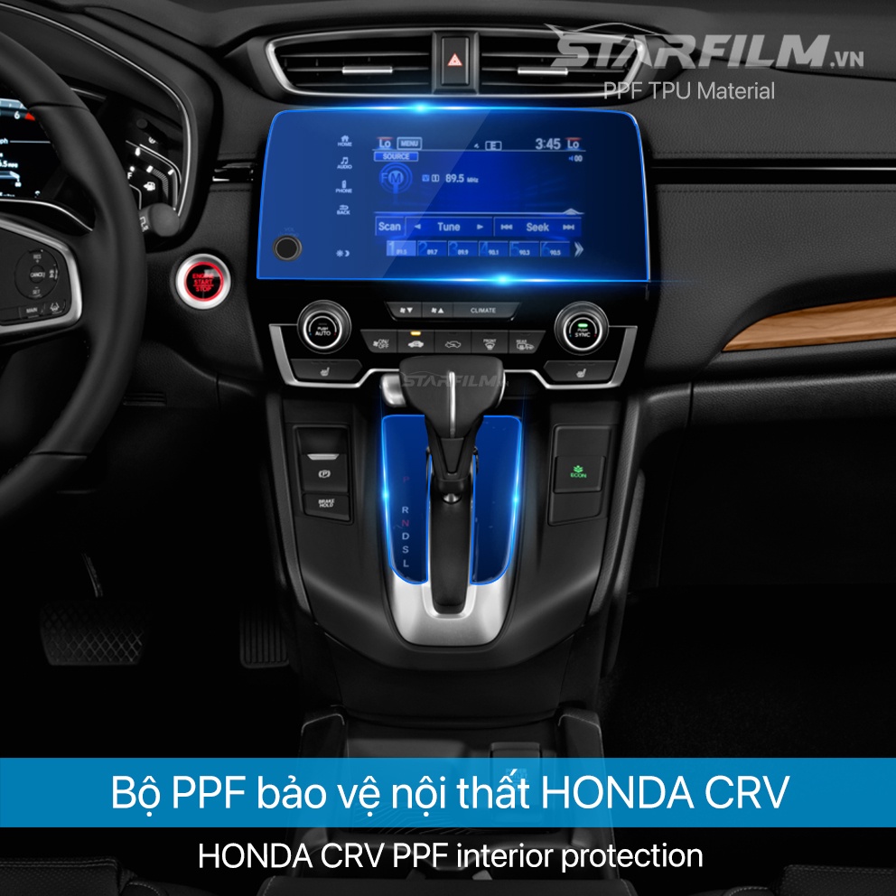 Honda CRV 2019 ~ 2022 PPF TPU bảo vệ nội thất STARFILM