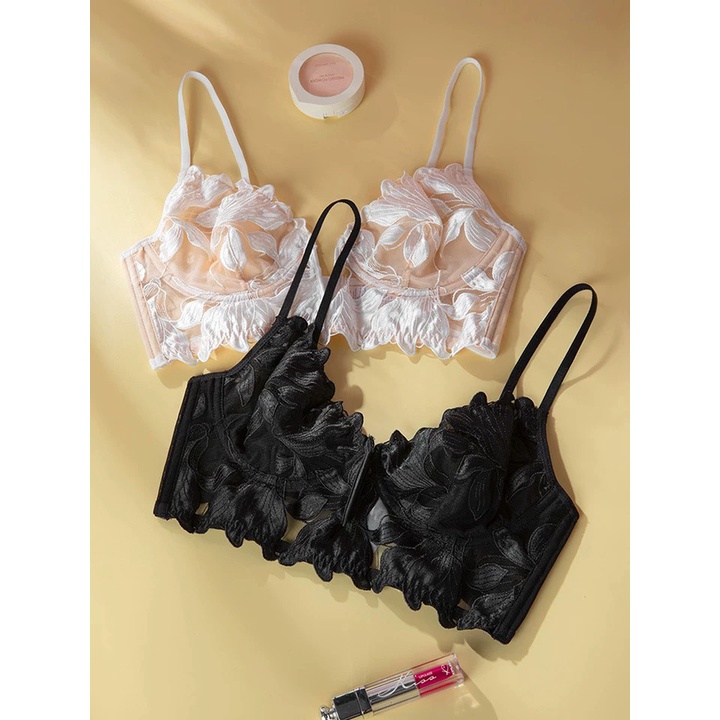 Áo lót bra corset nữ MiYours Fashion &amp; More BR137 ren xẻ ngực sâu dáng dài có gọng đệm mỏng nâng ngực nhẹ nhàng êm