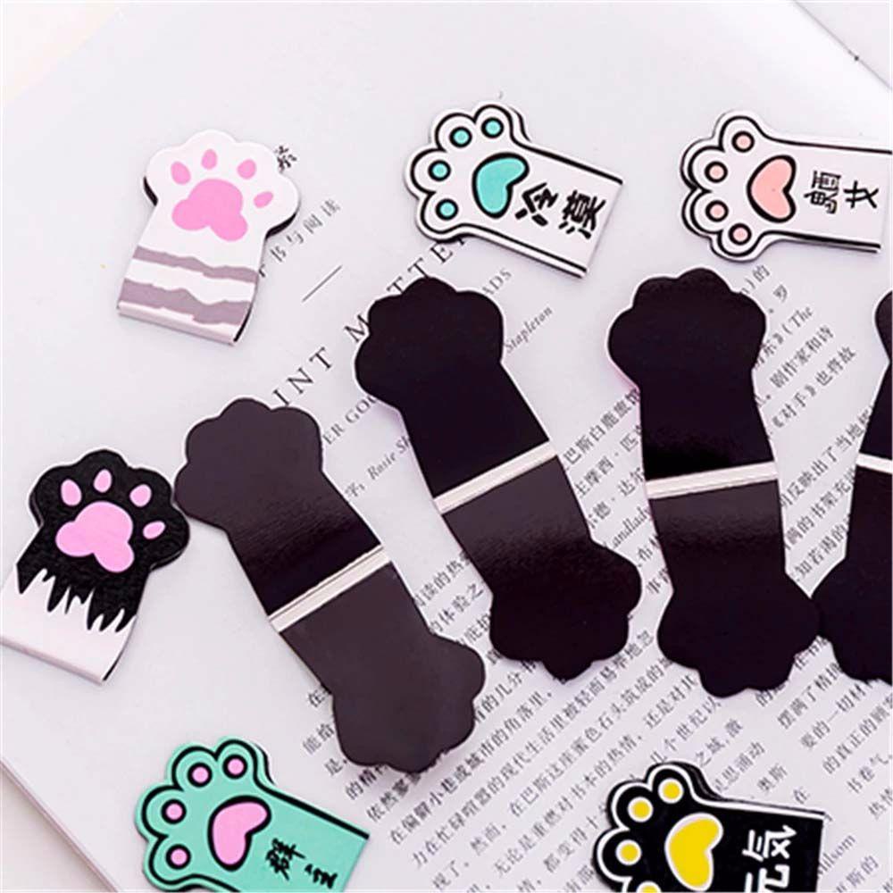 Thẻ Đánh Dấu Sách Hình Chân Mèo Dễ Thương Tiện Dụng Cho Trường Học / Văn Phòng