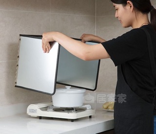 Tấm chắn dầu mỡ đôi ( kễm mạ bạc )
