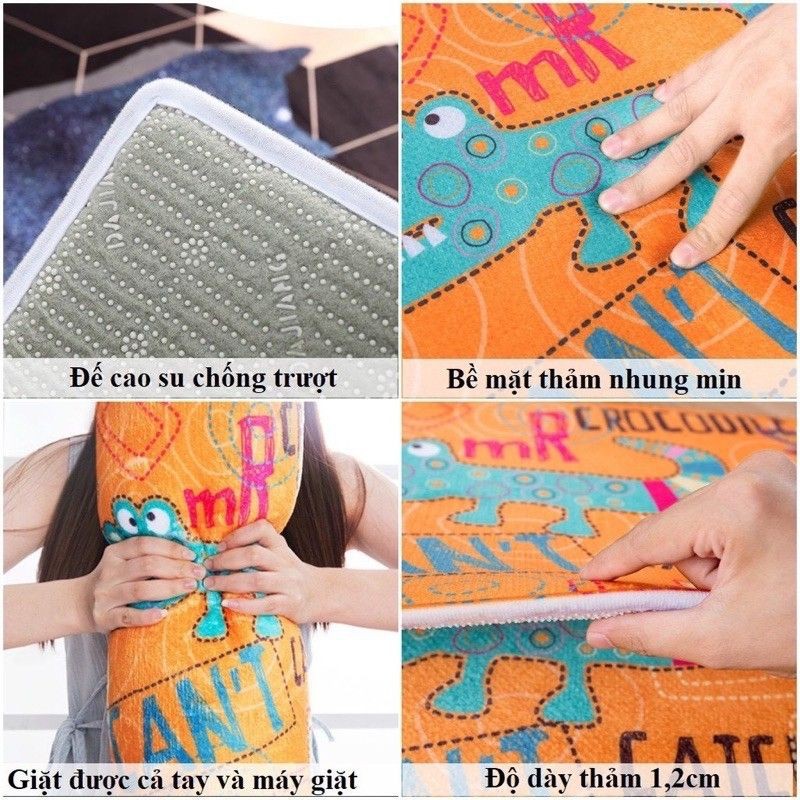(RẺ VÔ ĐỊCH) THẢM CHÂN CHỐNG TRƯỢT HÌNH THÚ ( GIAO NGẪU NHIÊN )