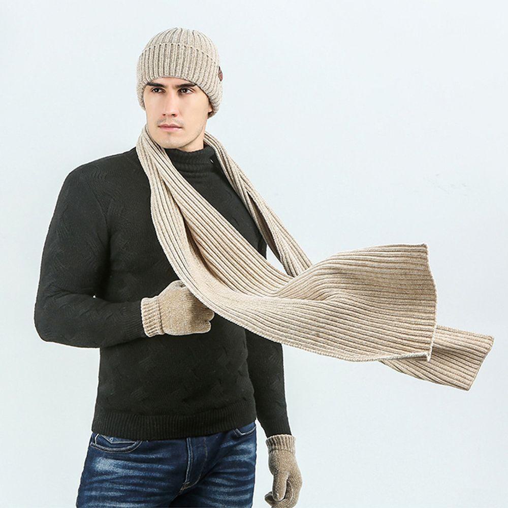 Set Mũ beanie + Găng Tay + Găng Tay + Găng Tay Cảm Ứng
