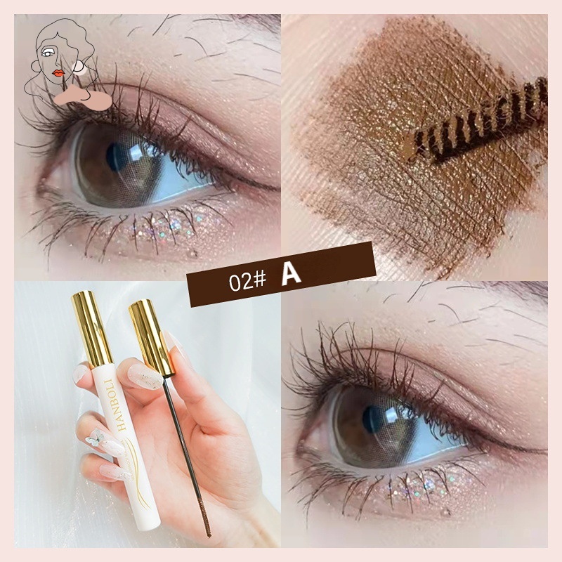Mascara Màu Sắc Uốn Cong Làm Dày Và Dài Mi Chống Thấm Nước