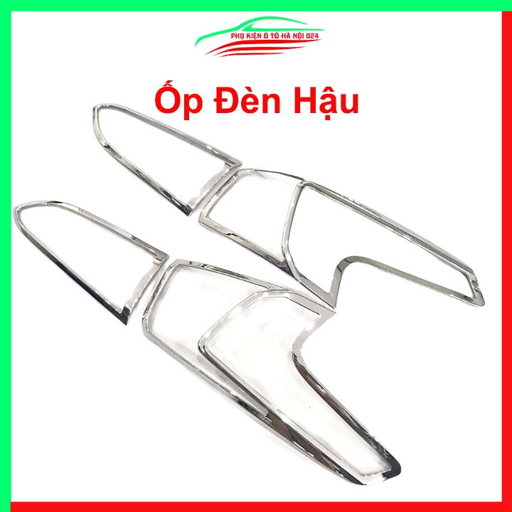 Ốp viền đèn pha hậu mạ crom Santafe 2019-2020 chống trầy trang trí bảo vệ xe