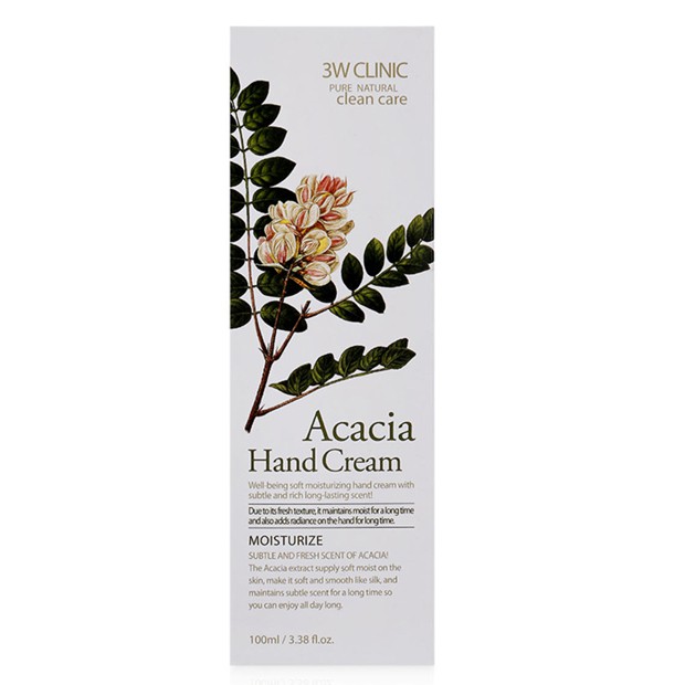 Kem dưỡng da tay thảo mộc 3W Clinic Acacia Hand Cream 100ml