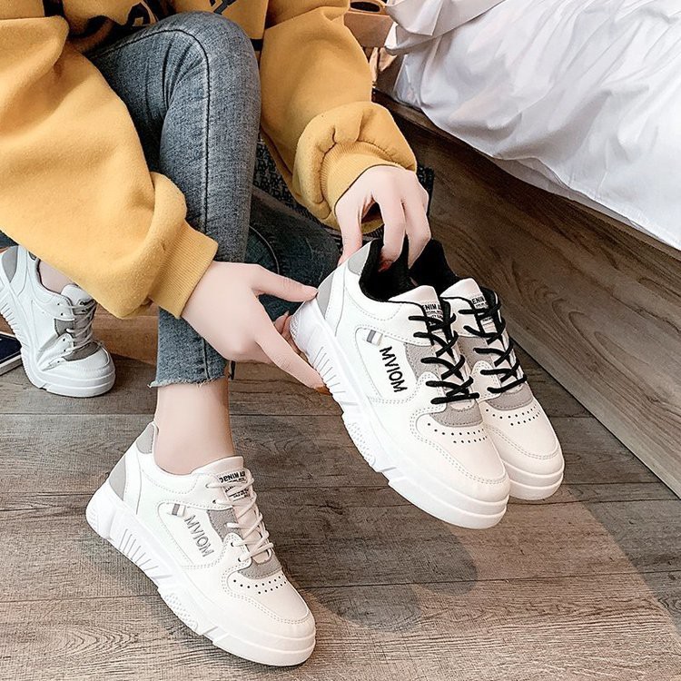 [Mã 252FASHIONSALE giảm 12% đơn 99K] Giày thể thao nữ trắng giá rẻ độn đế ulzzang cao cấp hot trend AZUKA - E4 | BigBuy360 - bigbuy360.vn