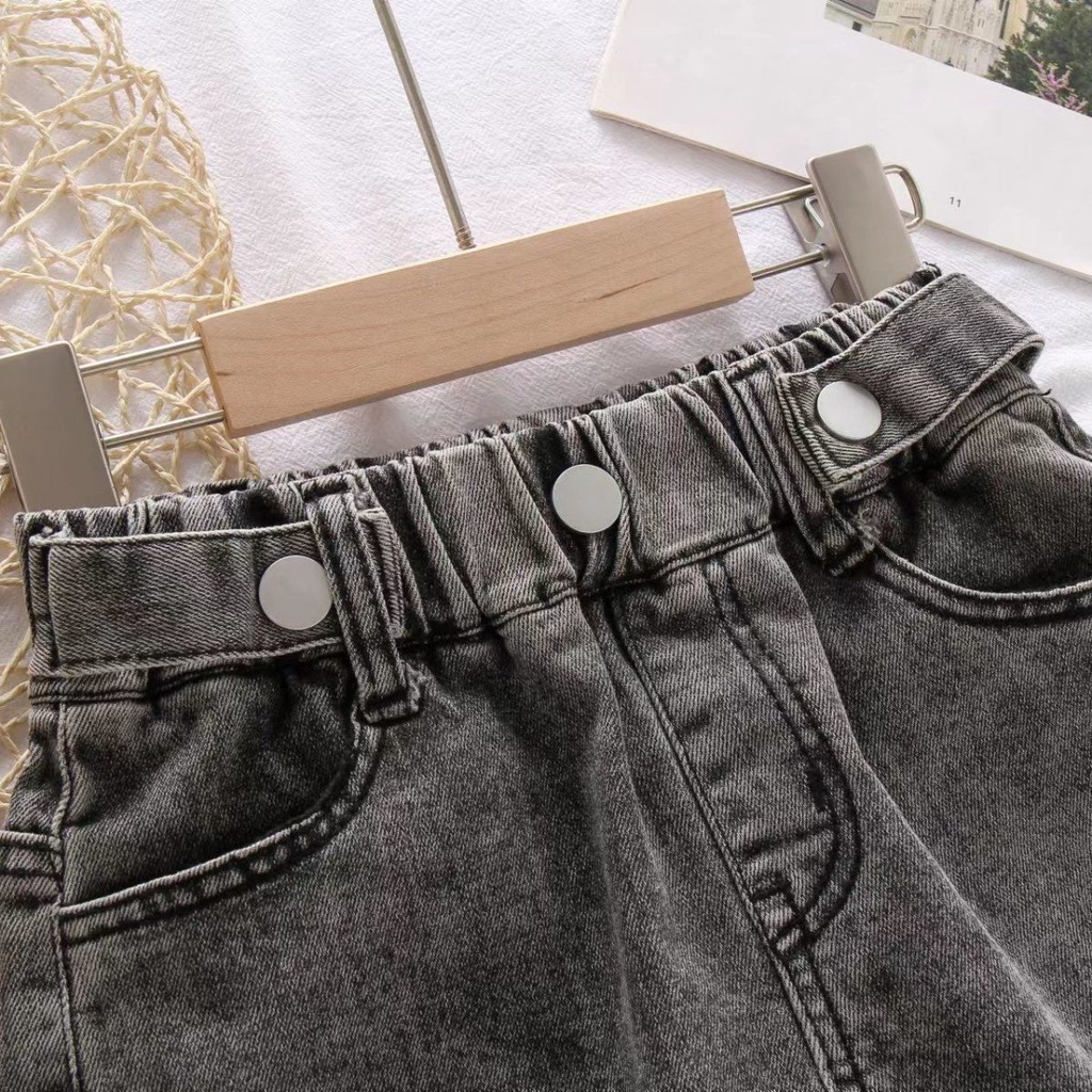 Quần Short Denim Thời Trang Mới 2022 Cho Bé Gái