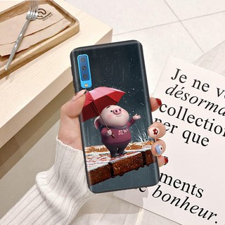 Ốp lưng Samsung A7 2018 Silicon dẻo hình Heo Con Dễ Thương