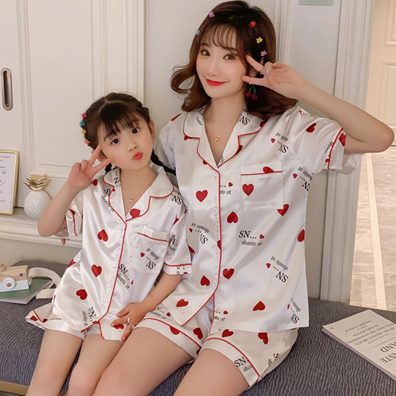 Bộ Pijama tiểu thư dễ thương ✨FREESHIP ✨ Phi Lụa Mùa Hè 40kg - 61 kg