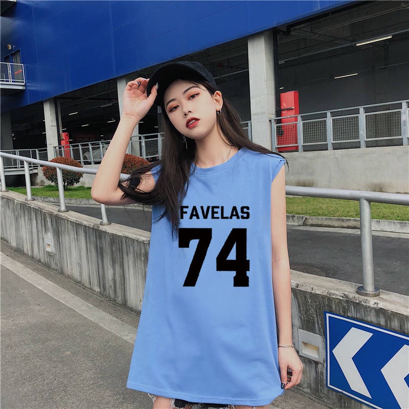 Áo Thun Không Tay Giả Hai Lớp Dáng Rộng Phong Cách Retro Thời Trang Mùa Hè Dành Cho Nữ