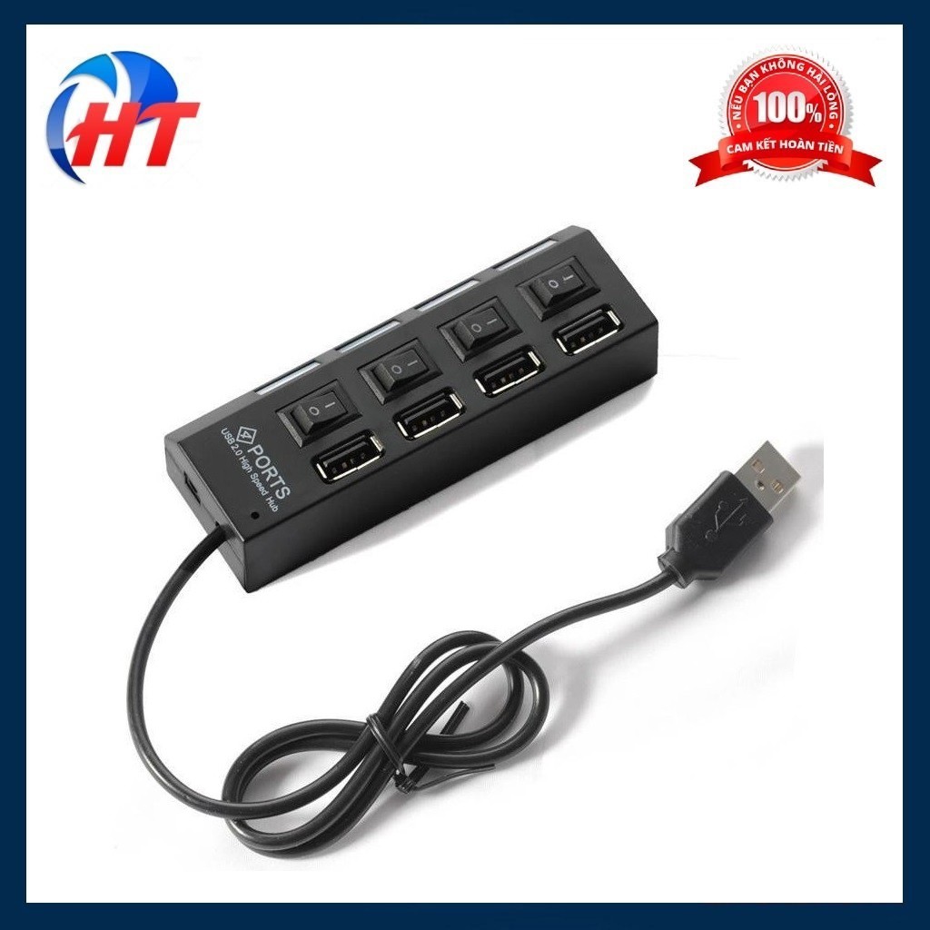 Hub USB 4 cổng đa năng có công tắc