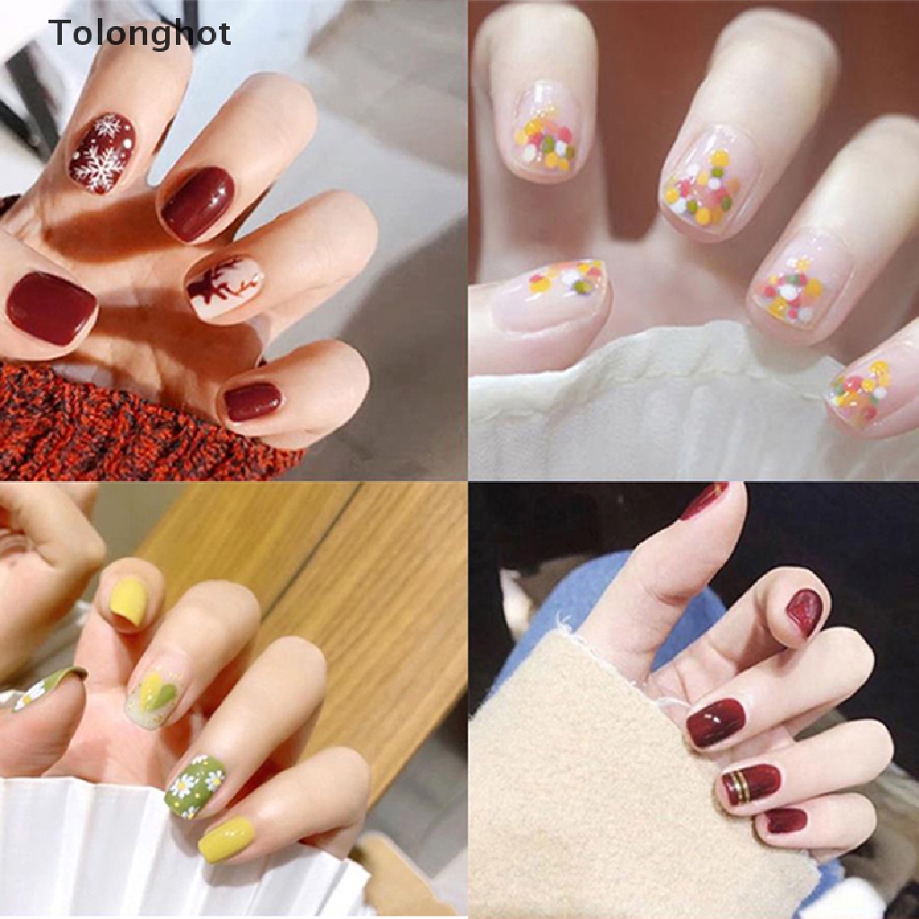 Bộ 24 Móng Tay Giả Trang Trí Nghệ Thuật
