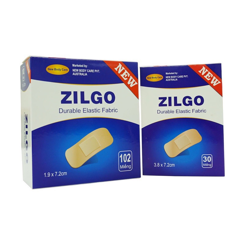 Băng cá nhân Zilgo hộp 102 miếng