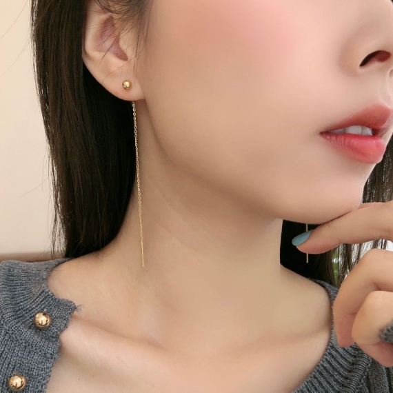 [FreeShip] Bông tai nữ titan đính đá E1-309a - CAM KẾT KHÔNG BAY MÀU