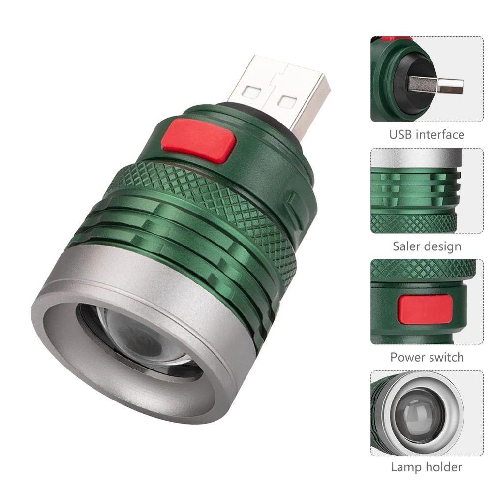 LET Đèn Pin Cổng USB Mini Thiết Kế Tiện Lợi Dễ Dùng