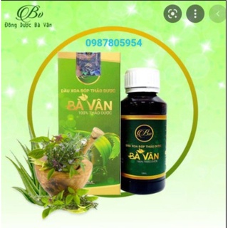 Dầu Xoa Bóp Bà Vân, Xoa Bóp Dược Liệu Thảo Dược Giảm Đau Nhức Mỏi Cơ Cảm Cúm 70ml