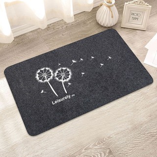 Bộ thảm bếp chùi chân trang trí, thảm chùi chân mẫu Hoa bồ công anh