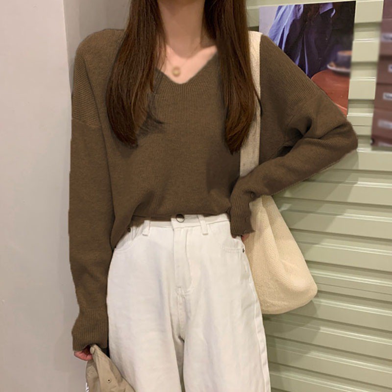 Áo sweater dạng rộng duyên dáng dành cho phái đẹp