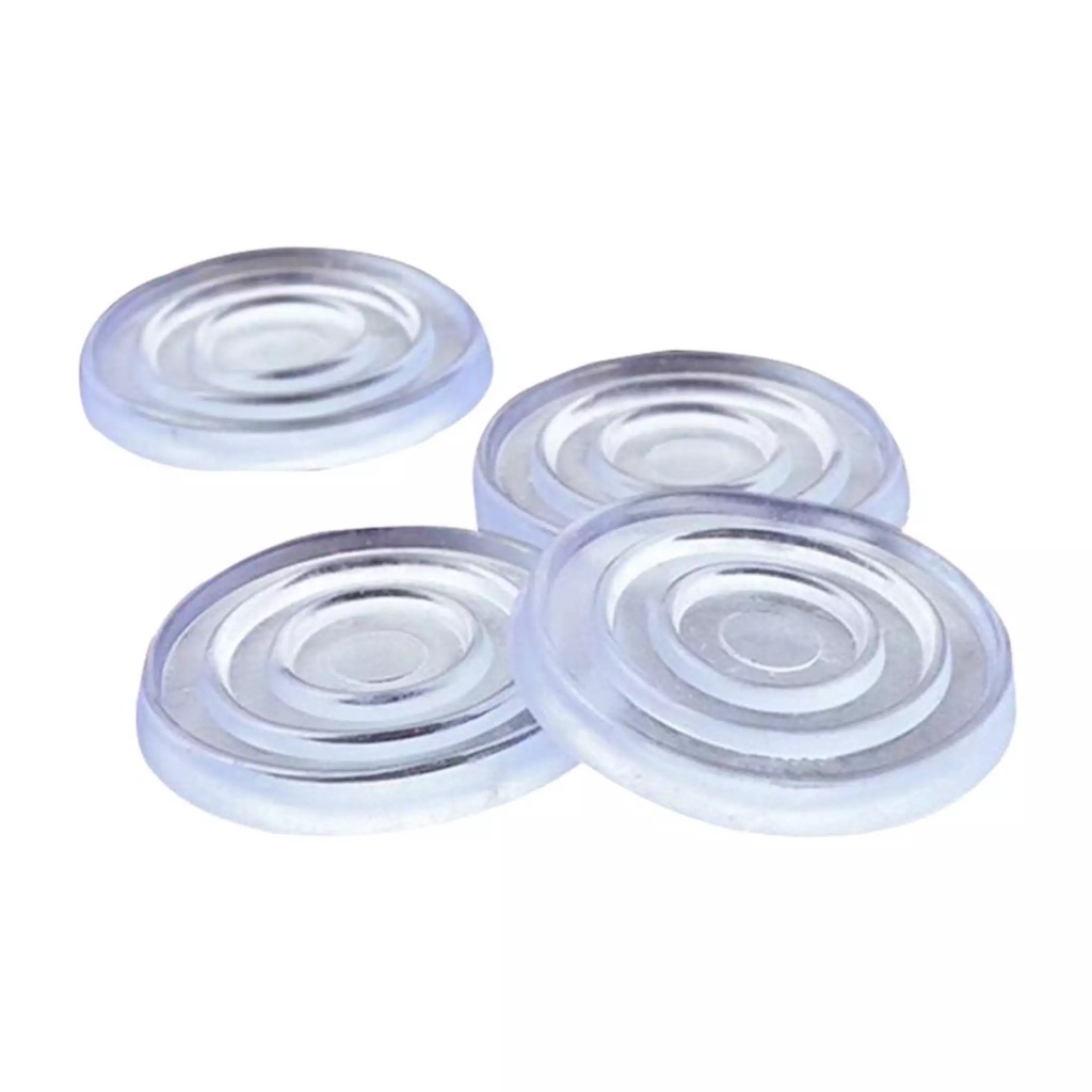 Set 4 Miếng Silicon - Kingler, Kính Mặt Bàn, Chống Xê Dịch, Trơn Trượt Mặt Kính, Lót Giữa Kính Và Mặt Bàn - 5505