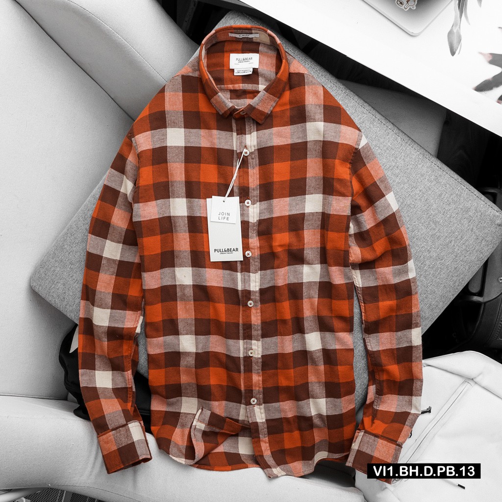 Áo sơmi nam dài tay caro kẻ dạ DICYDE 13 Siêu Cấp