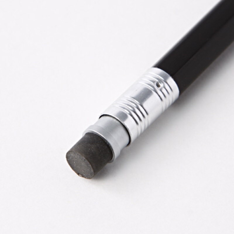 MUJI BÚT CHÌ BẤM GỖ CÓ GÔM 0,5mm