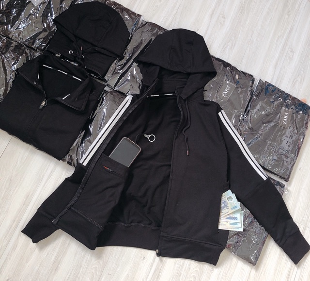 Áo khoác thể thao màu đen | BigBuy360 - bigbuy360.vn