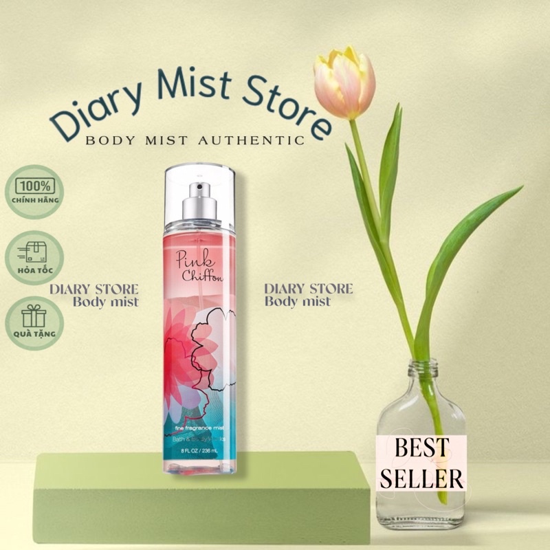 𝐃𝐢𝐚𝐫𝐲𝐦𝐢𝐬𝐭.𝐬𝐭𝐨𝐫𝐞 Xịt Thơm Bath And Body Works Pink Chiffon