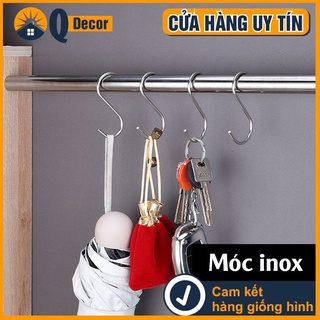 5 móc treo inox đa năng hình chữ s