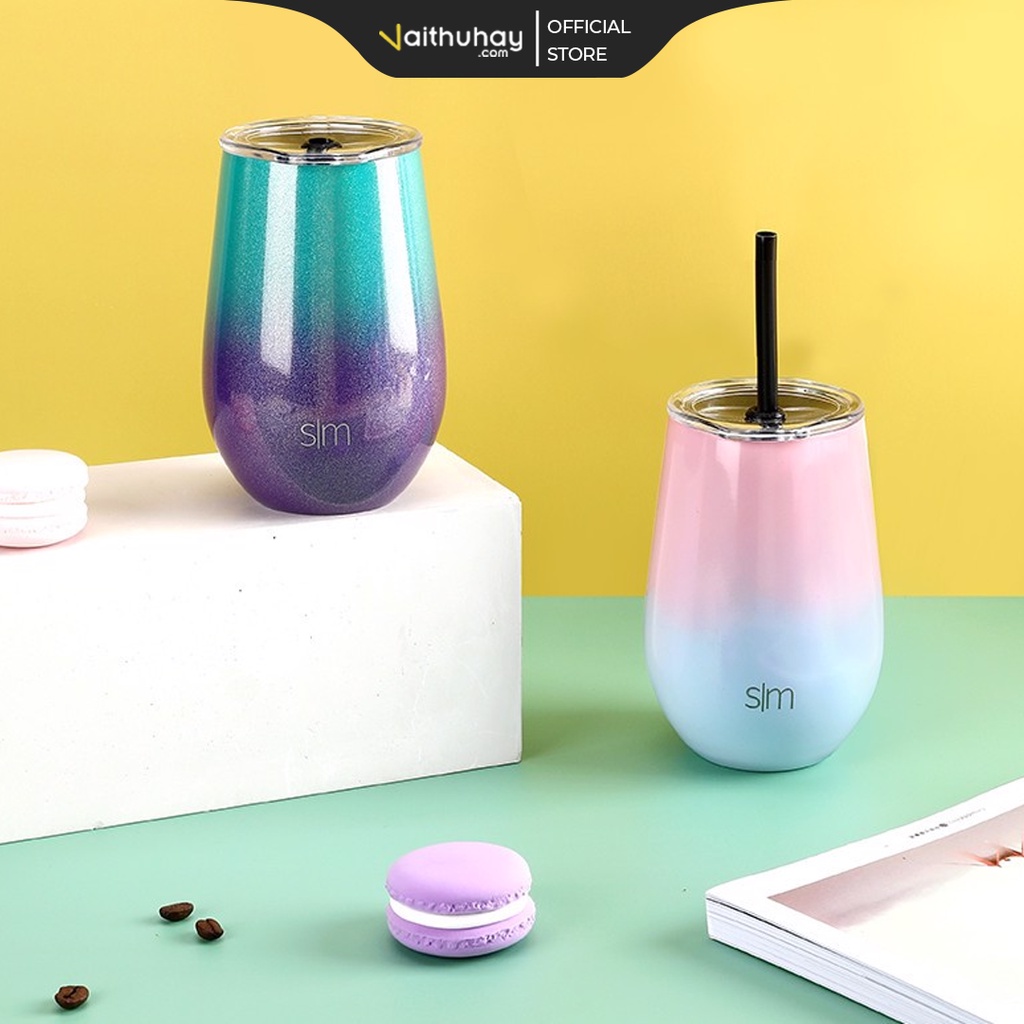 Cốc Giữ Nhiệt Simple Modern Spirit Wine Tumbler Chất Thép Không Rỉ 350ml - Vaithuhay