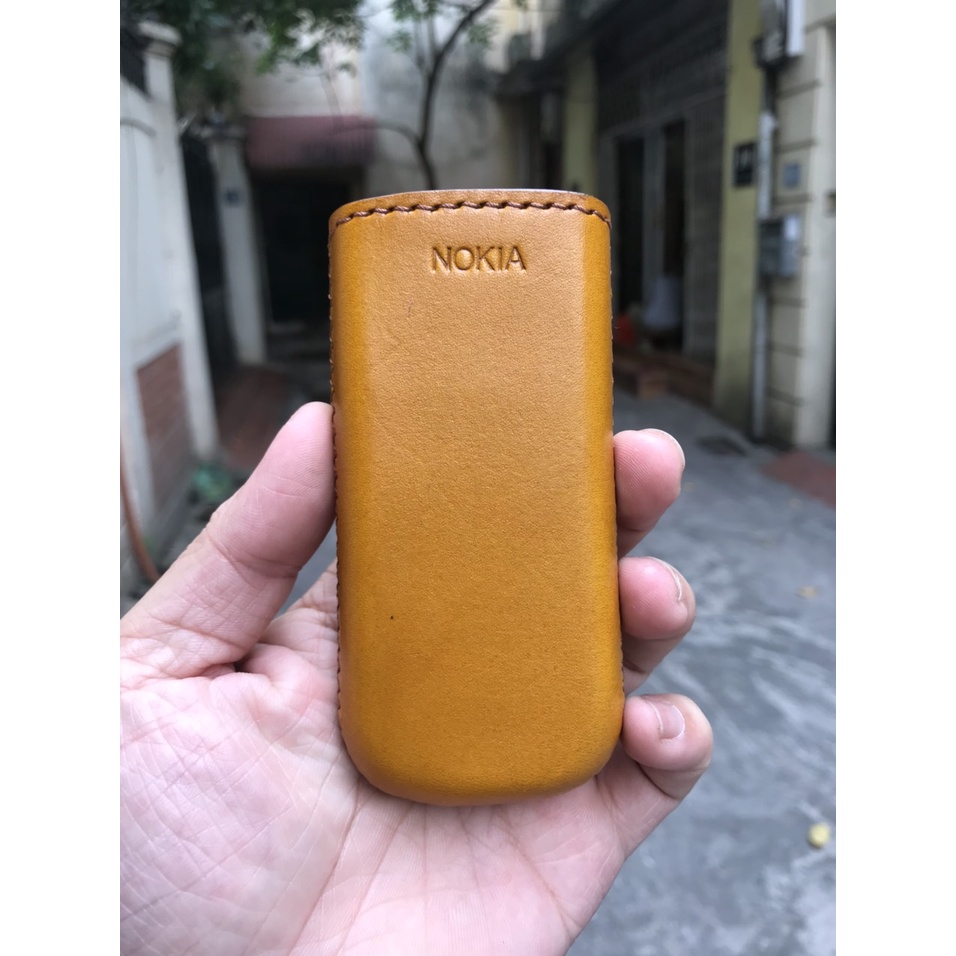 [Da bò Thật] Bao da Nokia 8800, bao da thật dây rút trong