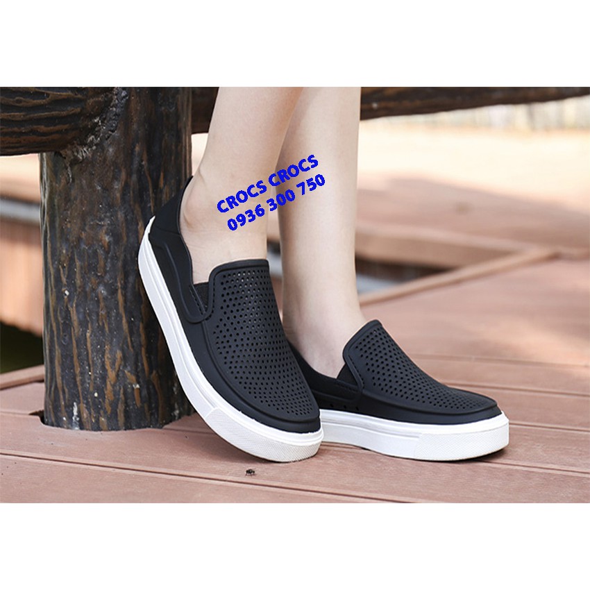 GIÀY NHỰA C.ROC.S CITILANE ROKA SLIP ON CHO NAM MÀU ĐEN | BigBuy360 - bigbuy360.vn