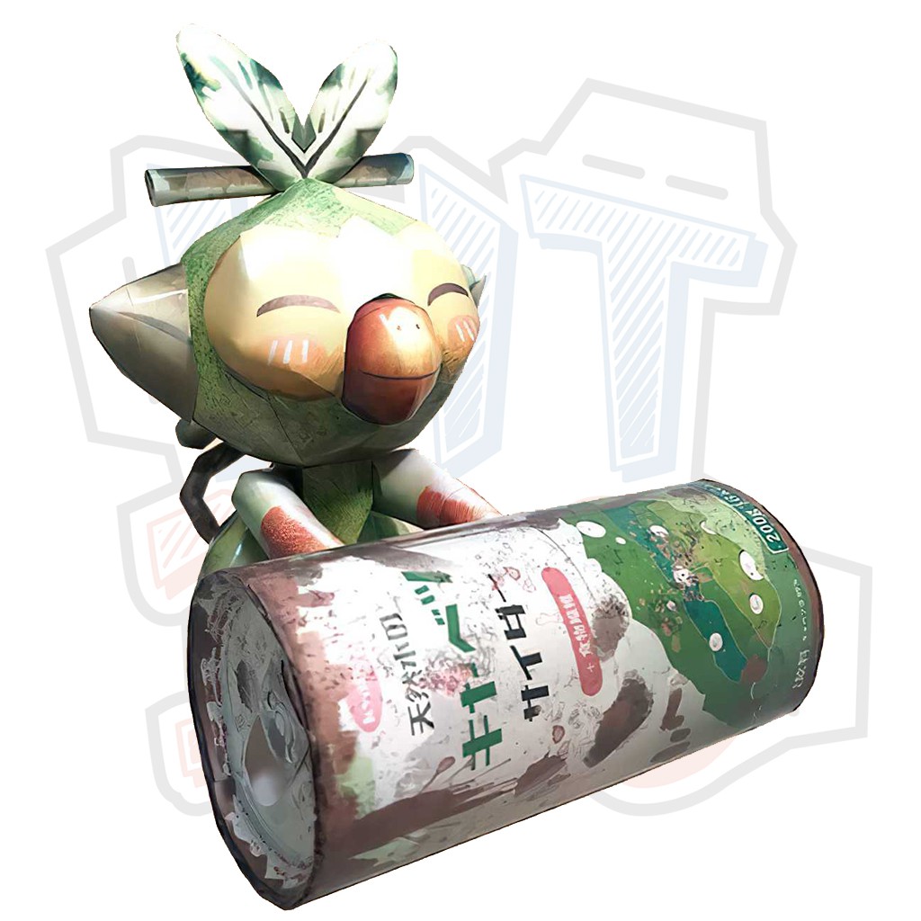 Mô hình giấy Anime Game Pokemon Grookey ver 2