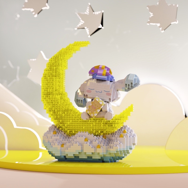 Mô Hình Cinnamoroll Unicorn Lắp Ráp 3D