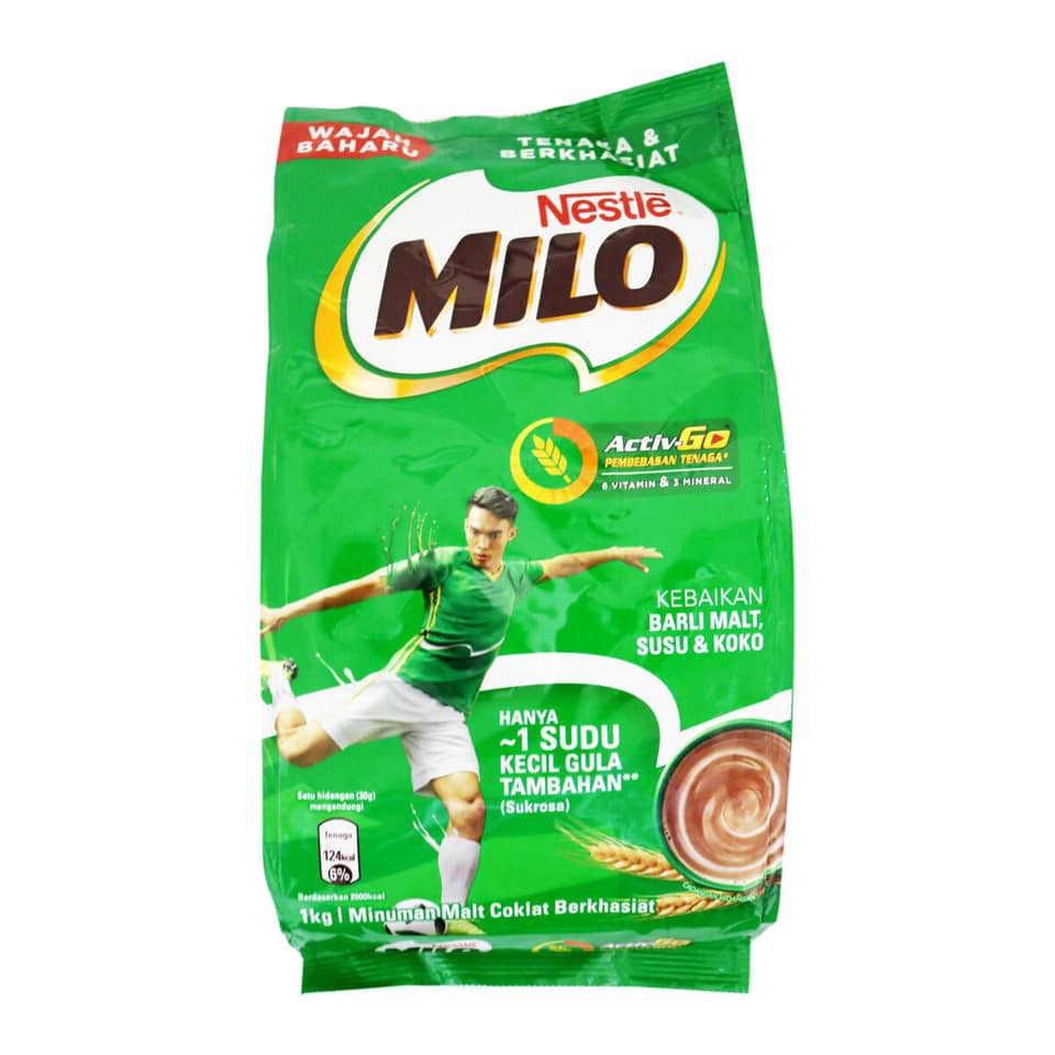 Milo Malay túi 1 kg, nhập khẩu trực tiếp, thơm ngon đậm đà