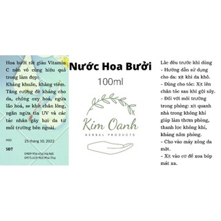 Nước Cất Hoa Bưởi Tinh Khiết 100%