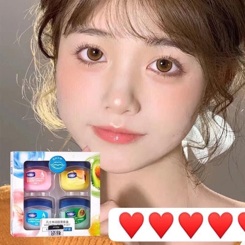 COMBO 4 Hủ dưỡng môi vaselinee
