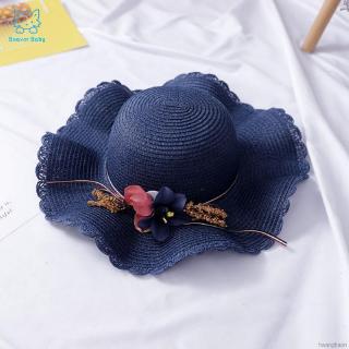 Nón Cối Phối Hoa Cho Bé Gái