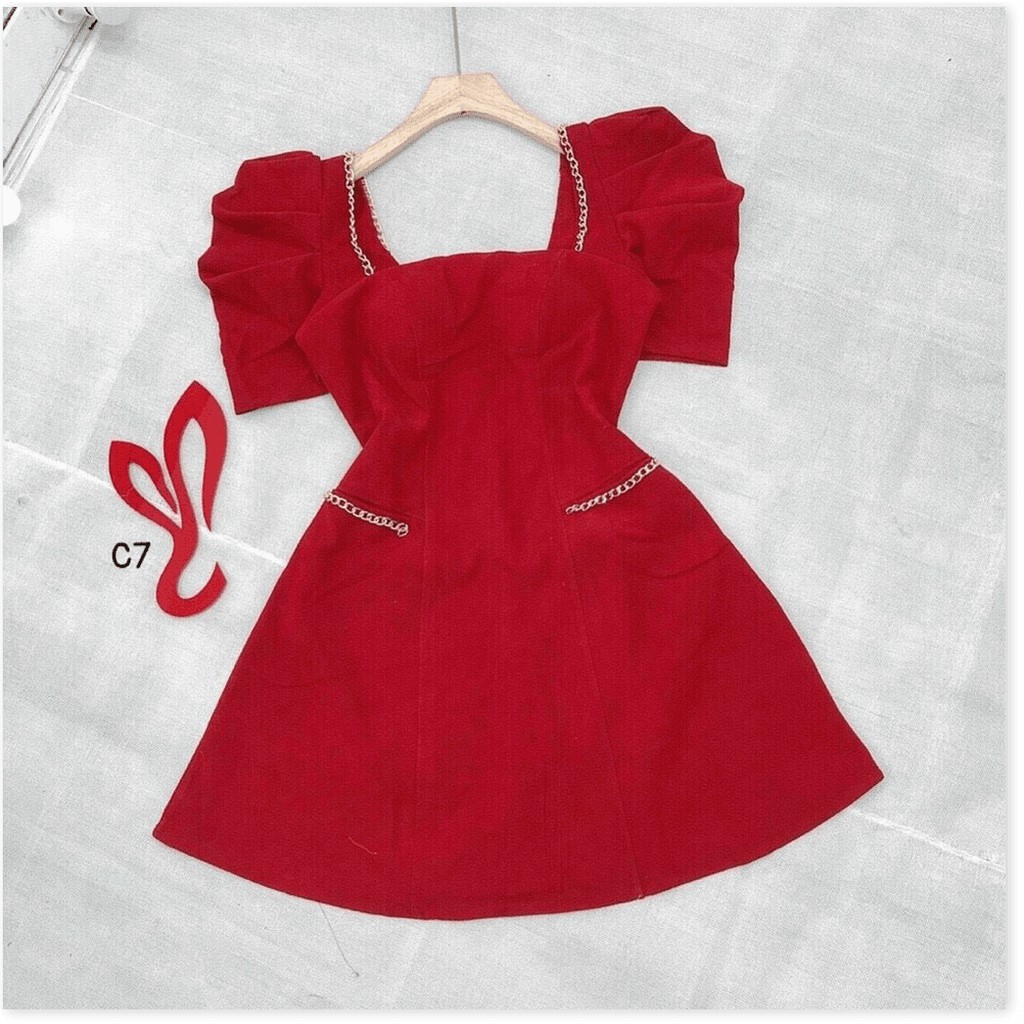 Đầm trượt phối viền xích nữ dự tiệc siêu sang trọng cho quý chị em KOKO MI STORE