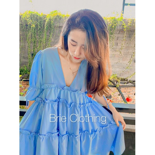 Đầm babydoll BRIE CLOTHING xoè tầng - D220 | BigBuy360 - bigbuy360.vn
