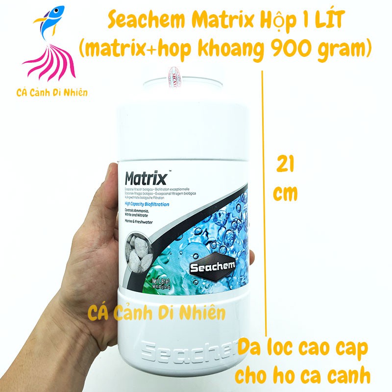 Seachem Matrix HỘP 1 LÍT (900 gram) - Vật Liệu Lọc Xử Lý Nước Hồ Cá