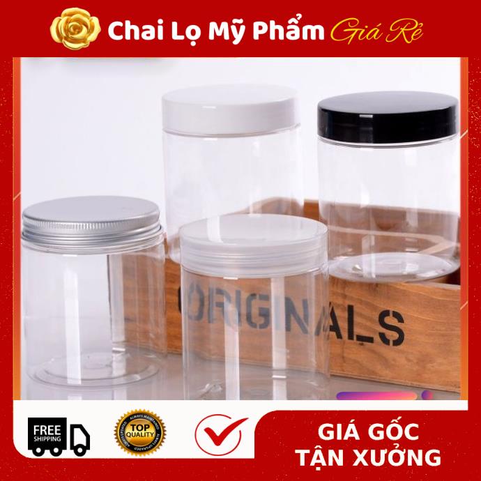 Hủ Đựng Kem ❤ RẺ VÔ ĐỊCH ❤ Hũ Nhựa Pet 250g đựng mỹ phẩm , thực phẩm, đồ khô, ngũ cốc