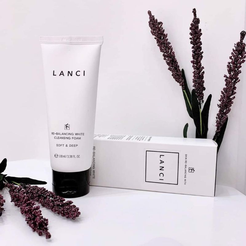 PHIÊN BẢN MỚI 2020 - SỮA RỬA MẶT LANCI REBALANCING WHITE CLEANSING FOAM