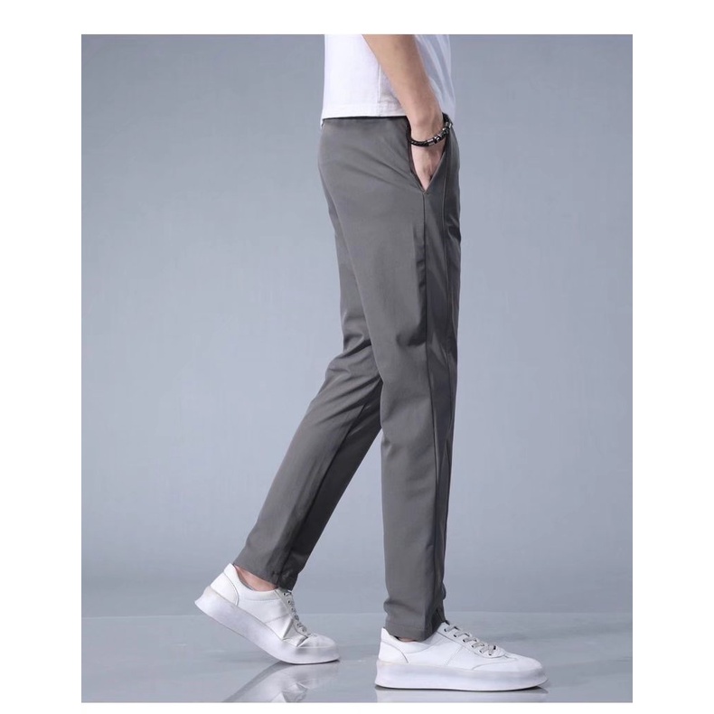 Quần Dài Thể Thao Vải Lụa Mát Mỏng Nhanh Khô Thời Trang Mùa Hè Cho Nam