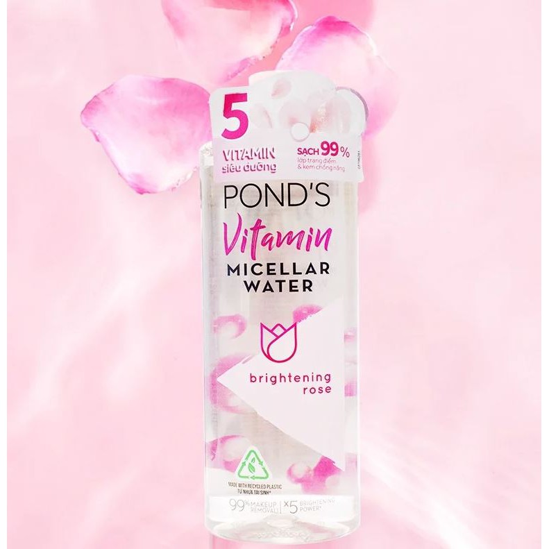 Nước Tẩy Trang Sáng Da Chiết Xuất Hoa Hồng POND'S Vitamin Micellar Water 400ml