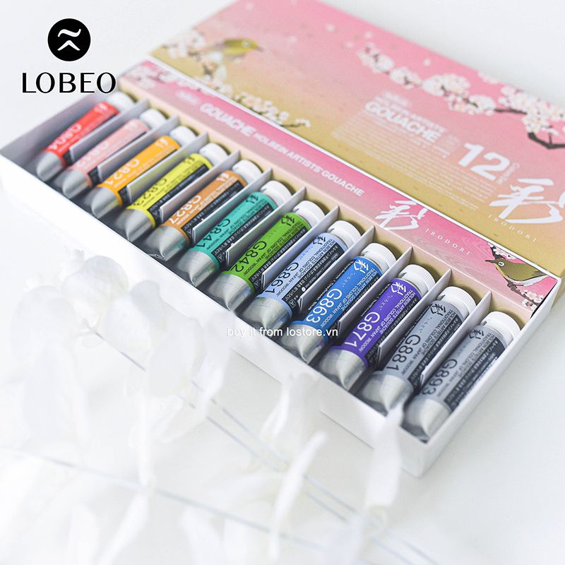 [LỖ STORE] Màu Gouache Holbein Limited 4 mùa 15ml set 12 màu