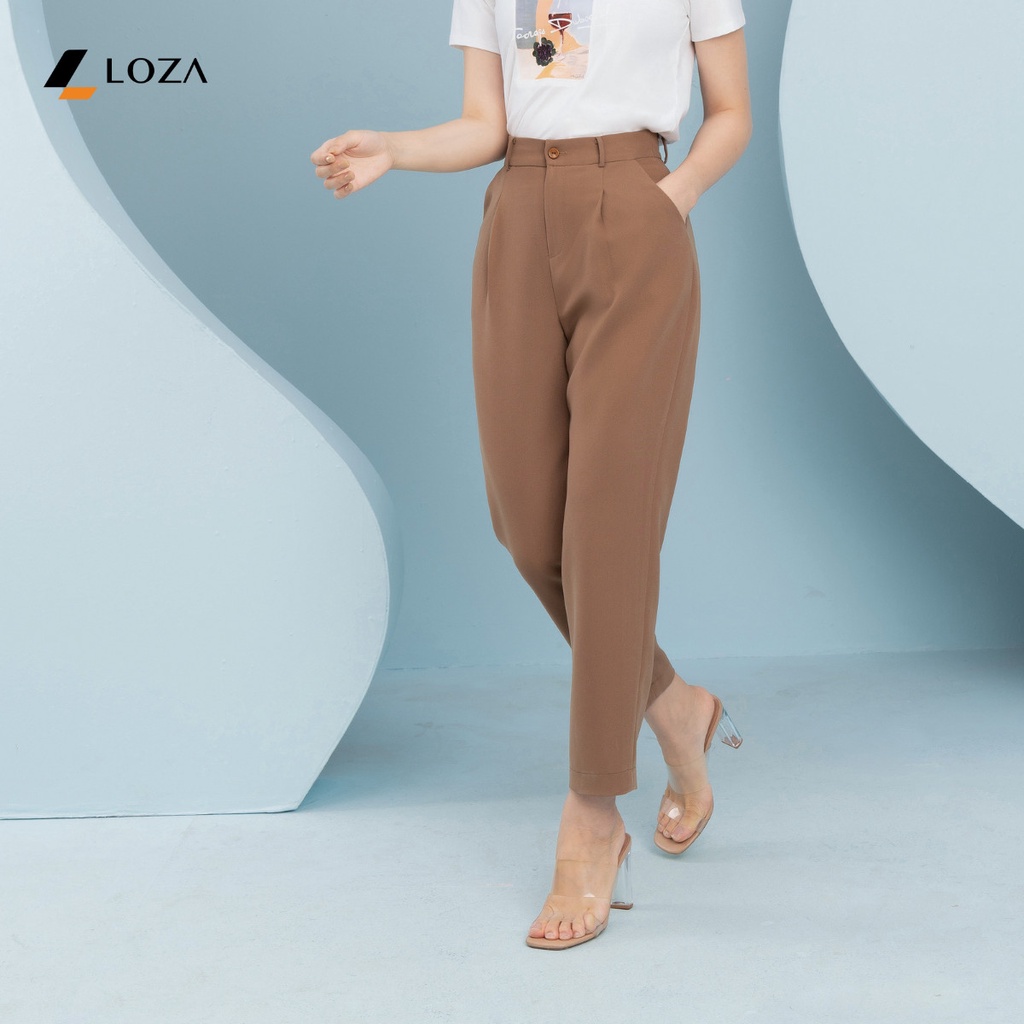 Quần baggy 3 màu chất liệu Tuypsi Hàn cao cấp LOZA - LQ502085