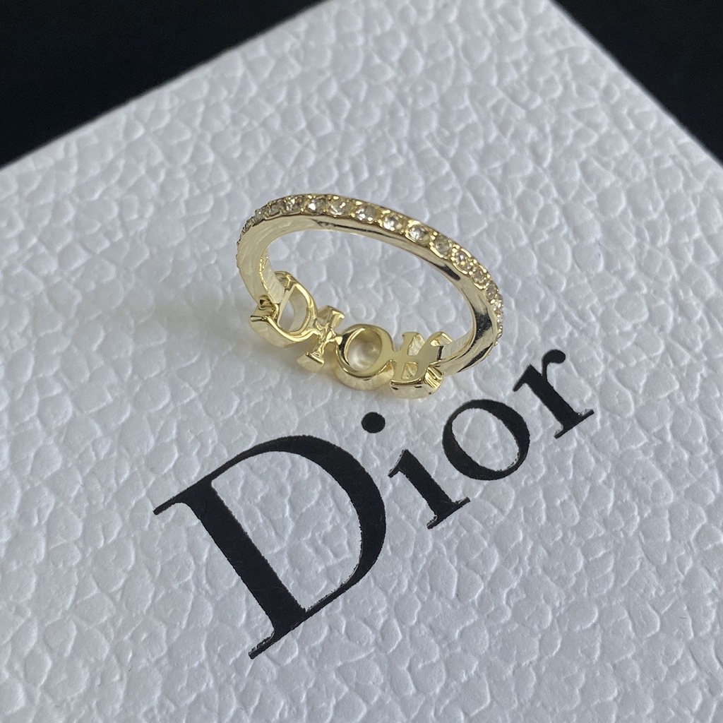 Nhẫn Thời Trang In Chữ Dior Chất Lượng Cao