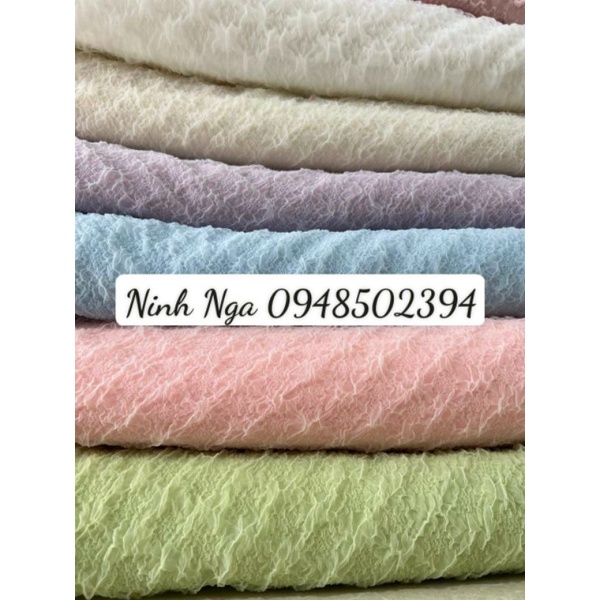 vải ren xôp cotton